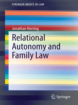 cover image of Relational Autonomy and Family Law